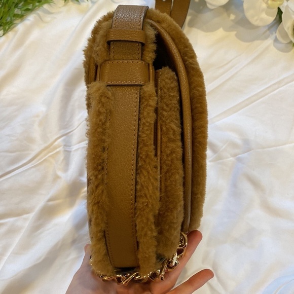 See by Chloe Shearling & Leather Mara Saddle Crossbody Bag - Picture 5 of 16